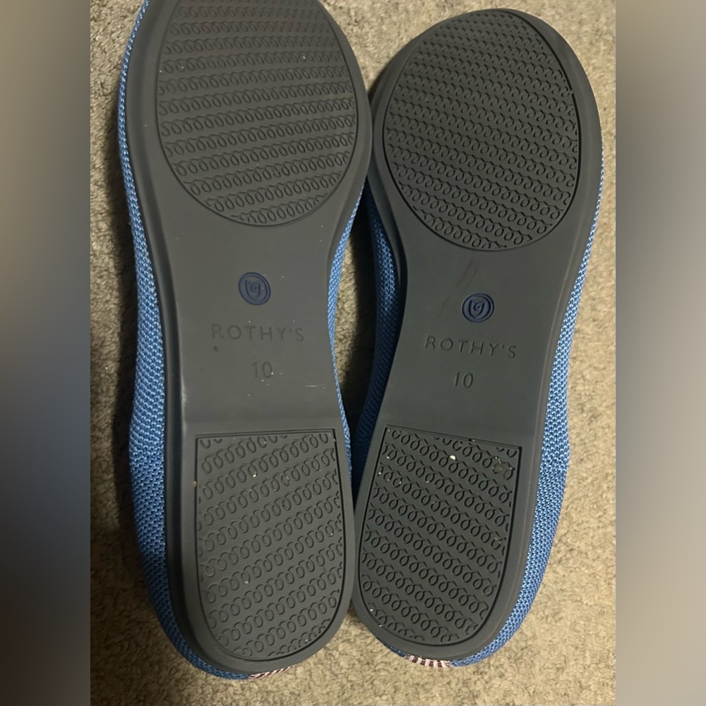Rothy's Vibrant Blue flats size 10 - Picture 2 of 5